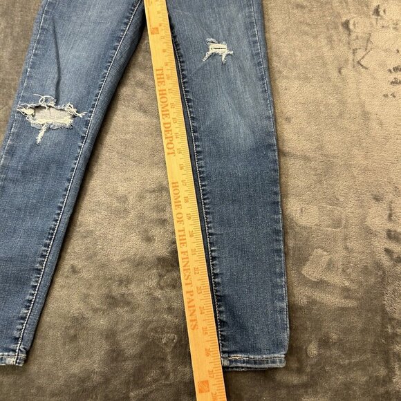 Levis Jeans Womens 24x27” Blue 720 Super Skinny Ankle High Rise Denim Pants - Picture 12 of 12